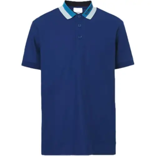 Burberry SS22 Polo Shirt Men's Blue