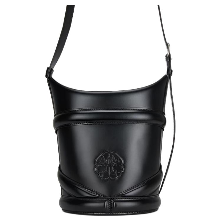 Мужская сумка Alexander McQueen THE CURVE BAG (черная) — фото 4
