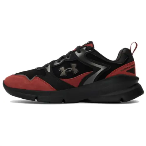 Under Armour Forge Runner Abrasion Resistant Abrasion Resistant Low top Casual Running Shoes Unisex Black Red