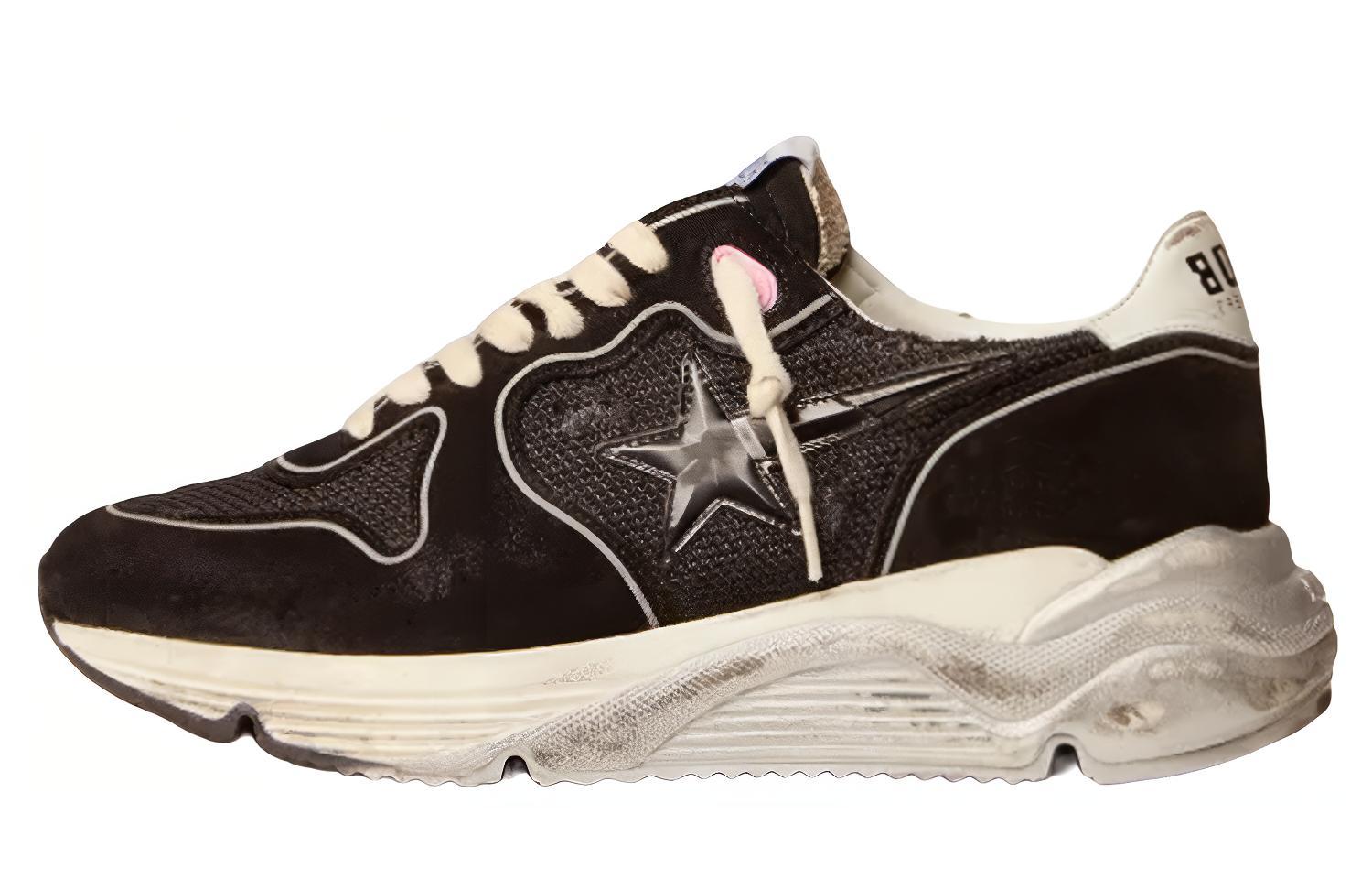 Женские кроссовки Golden Goose Running Sole (черные)