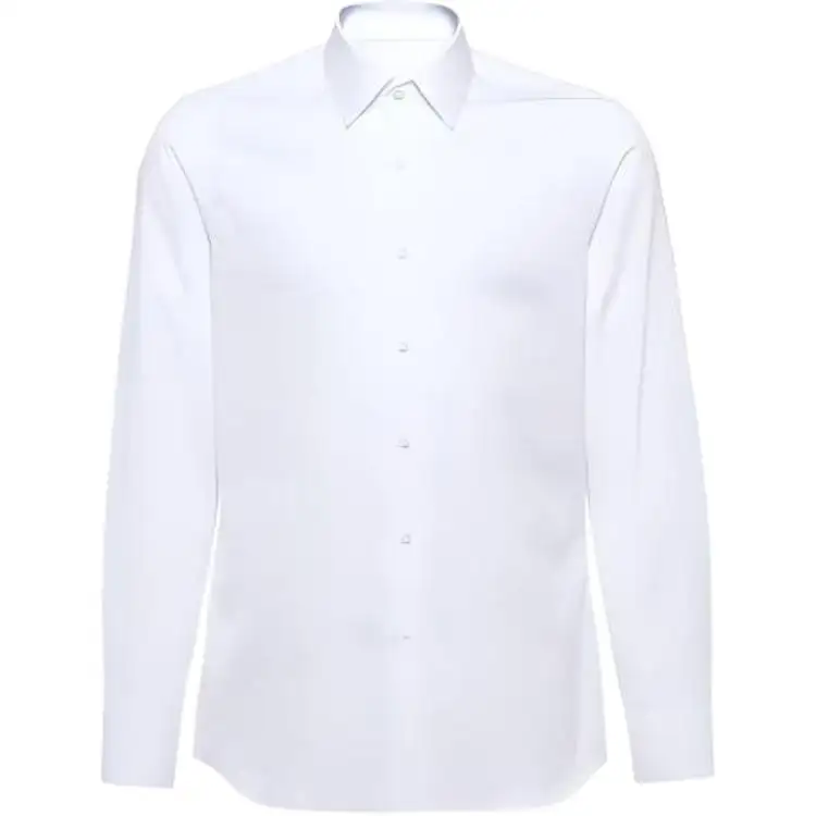 PRADA Shirts Men's White Lapel Moderate Other