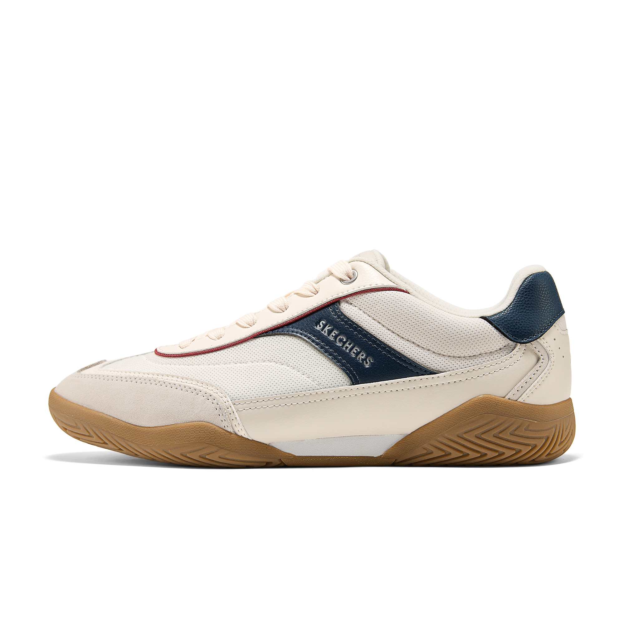 Мужские кеды Skechers 183410-WNVR (бело-синие)
