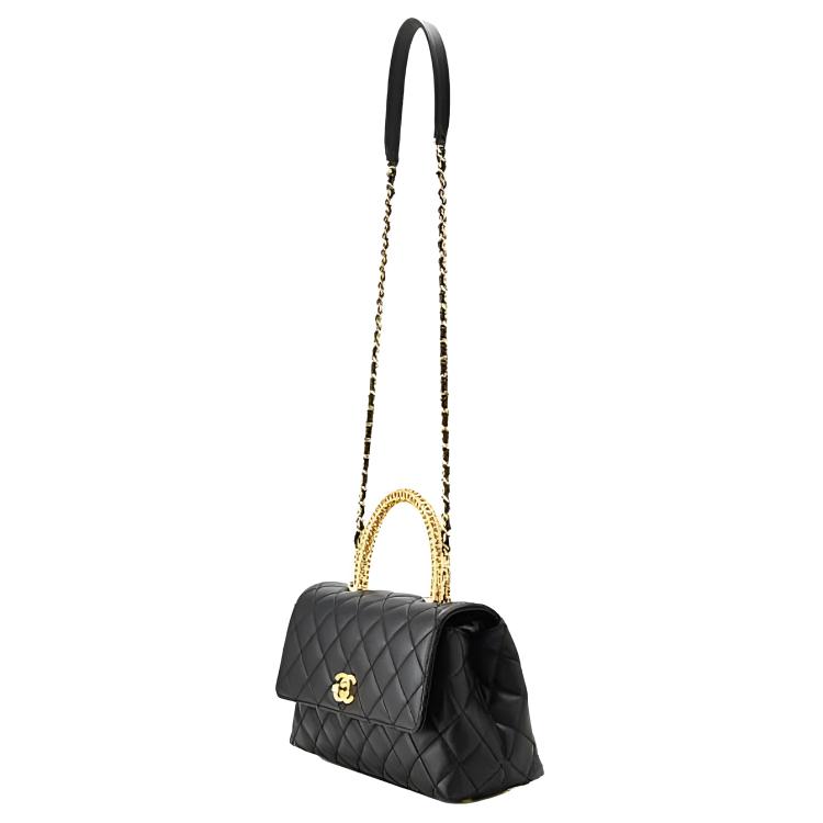 Женская сумка Chanel Coco Handle (черная) — фото 2