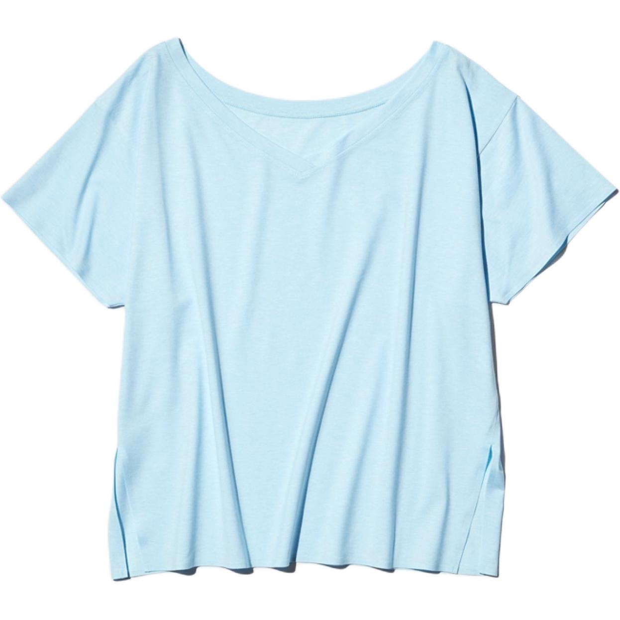 Женская футболка Uniqlo AIRism (голубая)