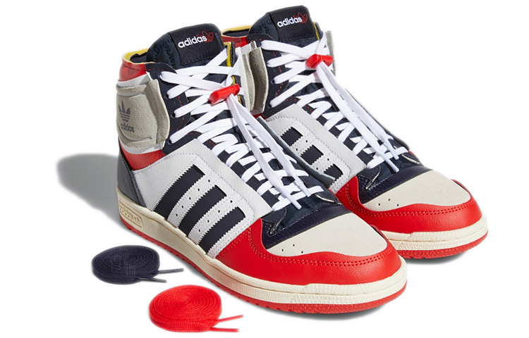 Кеды adidas originals Top ten (бело-черные) — Белый / чёрный — фото 4