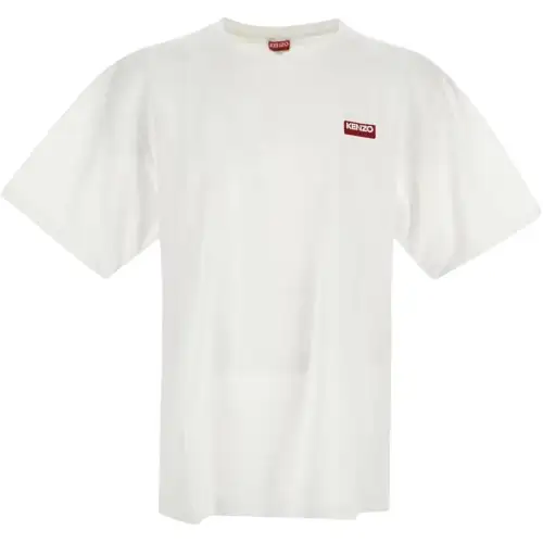 KENZO Oversized Logo Printed Crewneck T Shirt