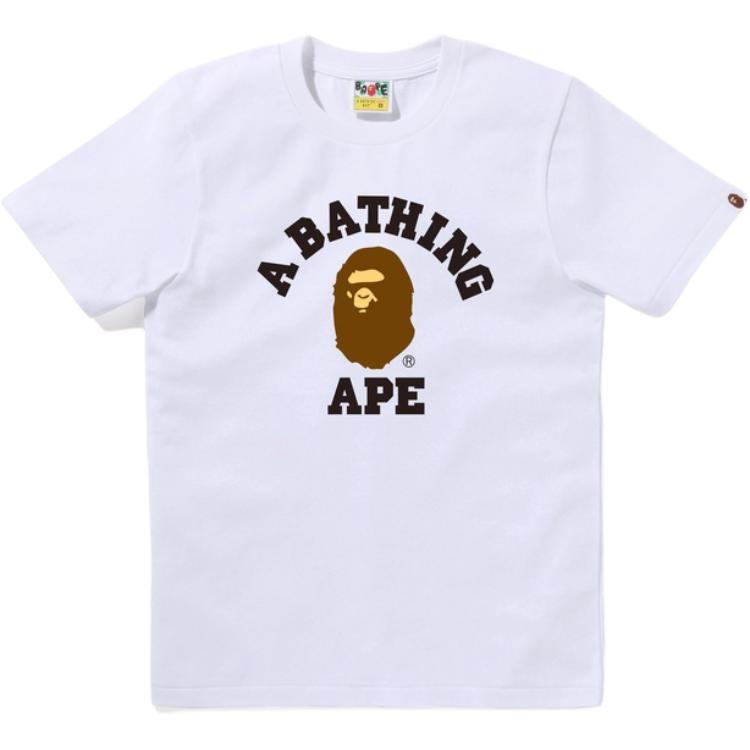 Женская футболка BAPE SS26 Logo (белая)
