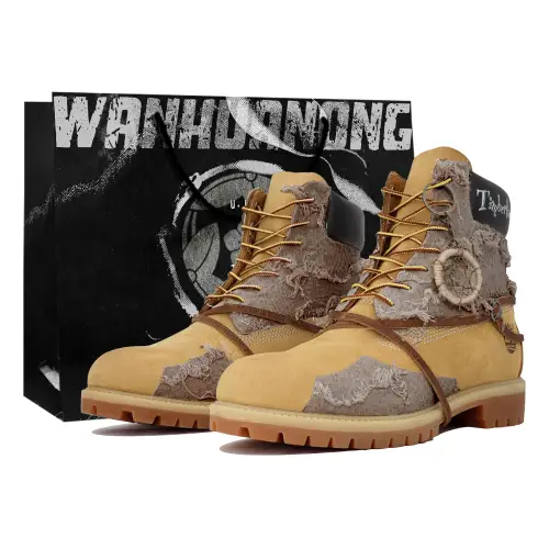 Timberland Short Combat Boots Men's Yellow