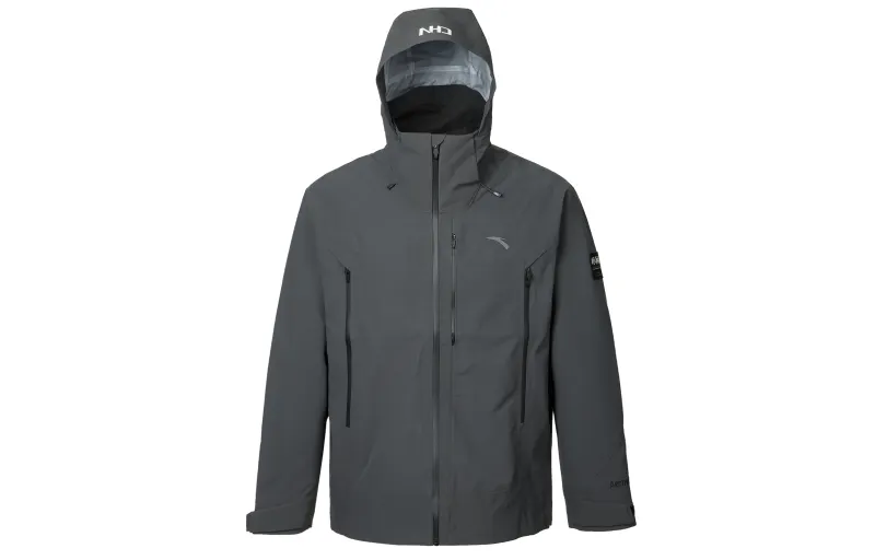 Anta Variety Training Collection Waterproof And Breathable Thermal Quick Dry Windbreaker Jacket Men's Smoke Black Gray