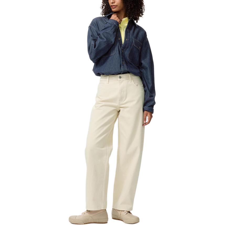 Женские джинсы UNIQLO JW Anderson SS26 (синие)