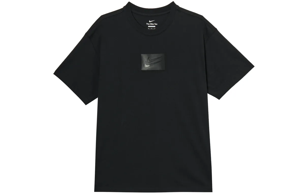 Nike T-Shirts Men's Black Crew Neck Moderate