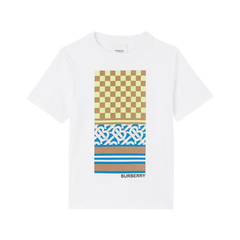 Женская футболка Burberry (белая)