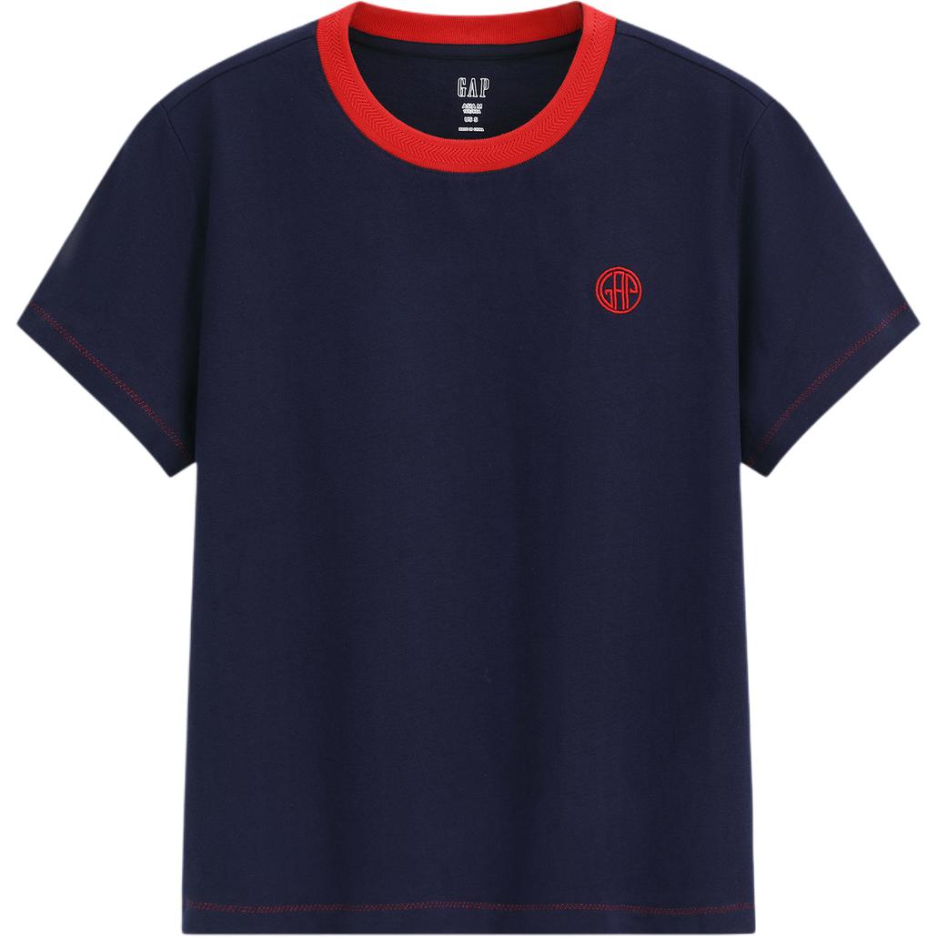 Женская футболка GAP Opera Embroidery (белая)