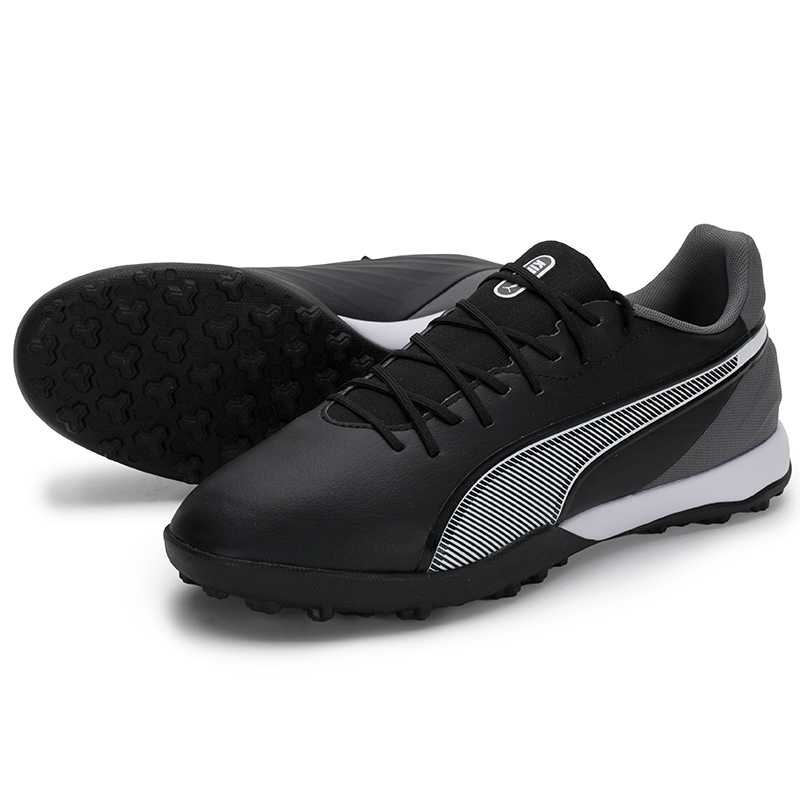 PUMA King TT Turf Artificial Turf Soccer Shoes Men’s Black Gray