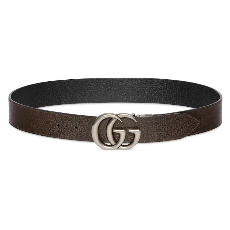Ремень Gucci GG Marmont G 3.7cm (черный) — фото 4
