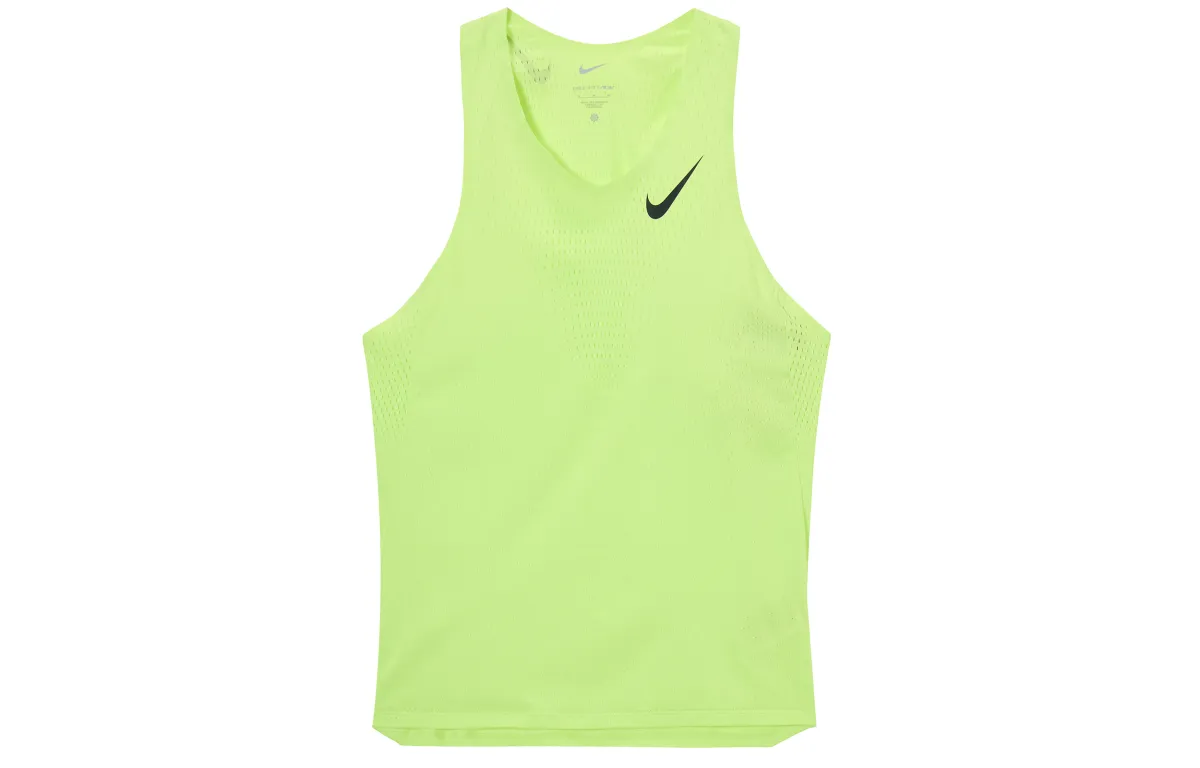 Nike AEROSWIFT Tank Top Men's Light Lemon Yellow/Black