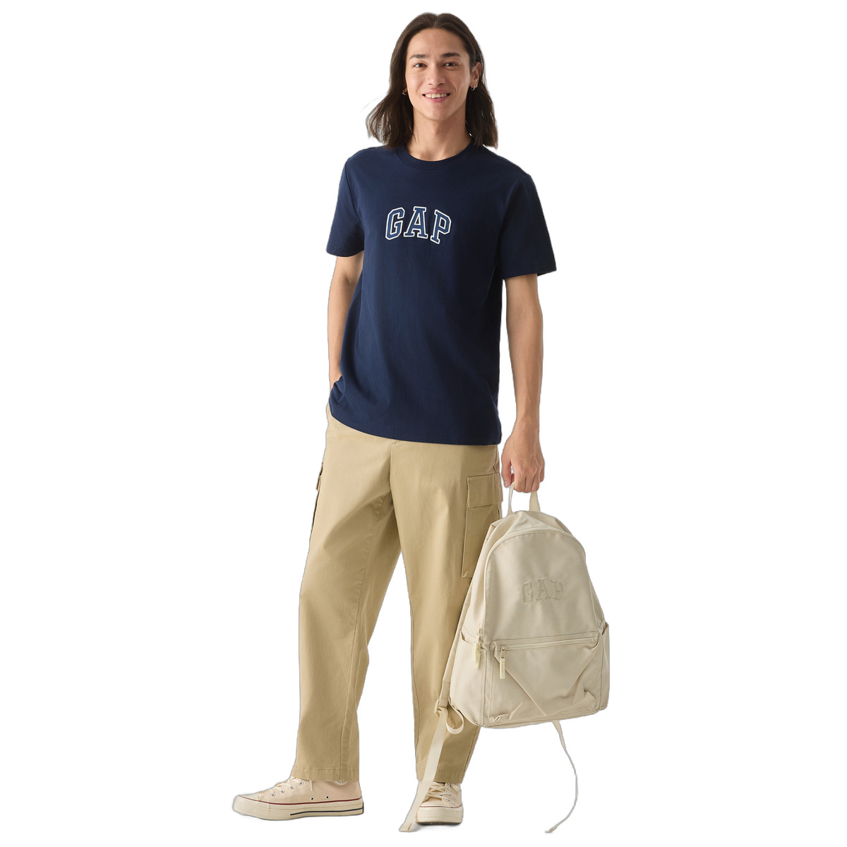Футболка GAP (серая с логотипом)