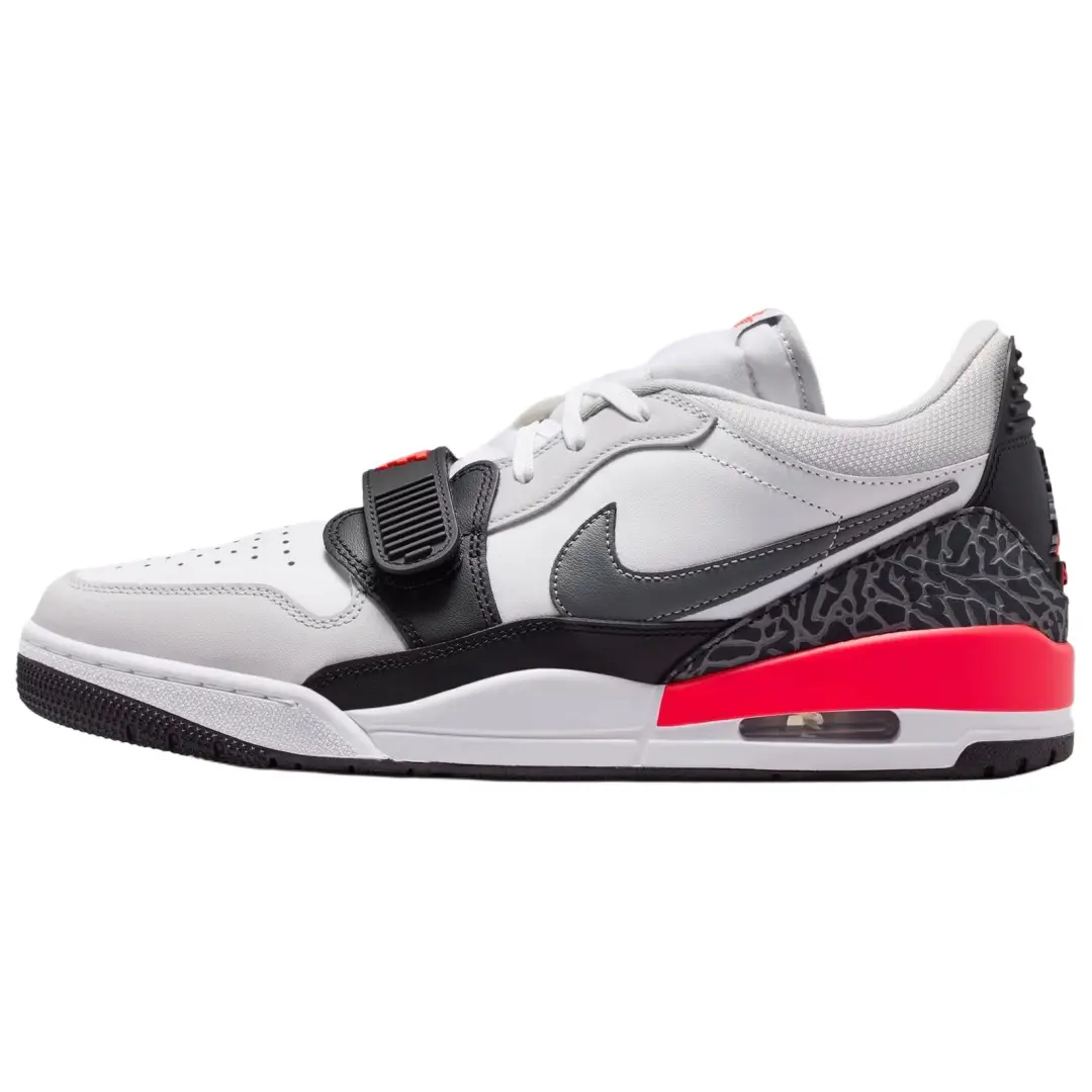 Jordan Legacy 312 Low top Vintage Basketball Shoes Men's White Red