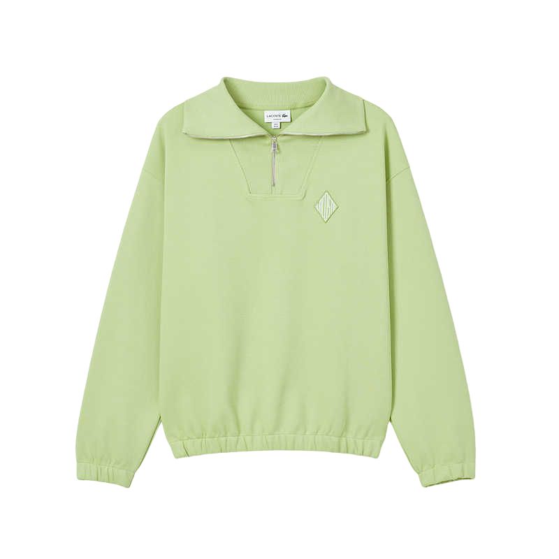 Мужское худи LACOSTE Свободного кроя (зеленое)