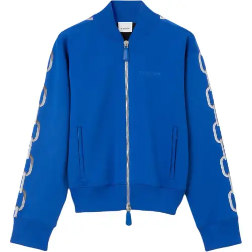Burberry Logo-Embroidered Zipped Track Jacket