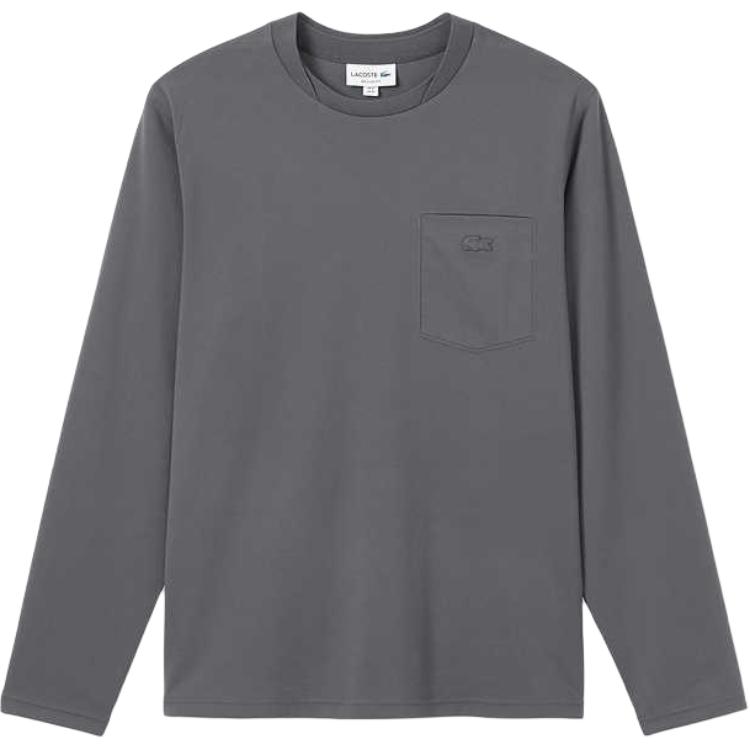 Мужская футболка LACOSTE С длинным рукавом (черная)