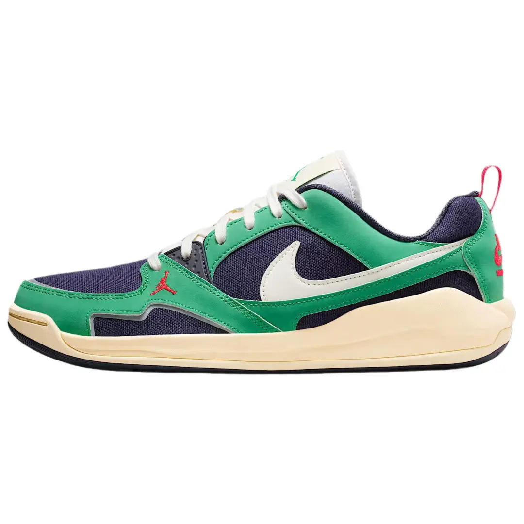 Jordan CMFT Era Breathable Vintage Basketball Shoes Men's Red White Green