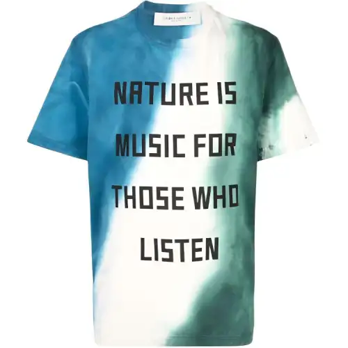 slogan-print T-shirt