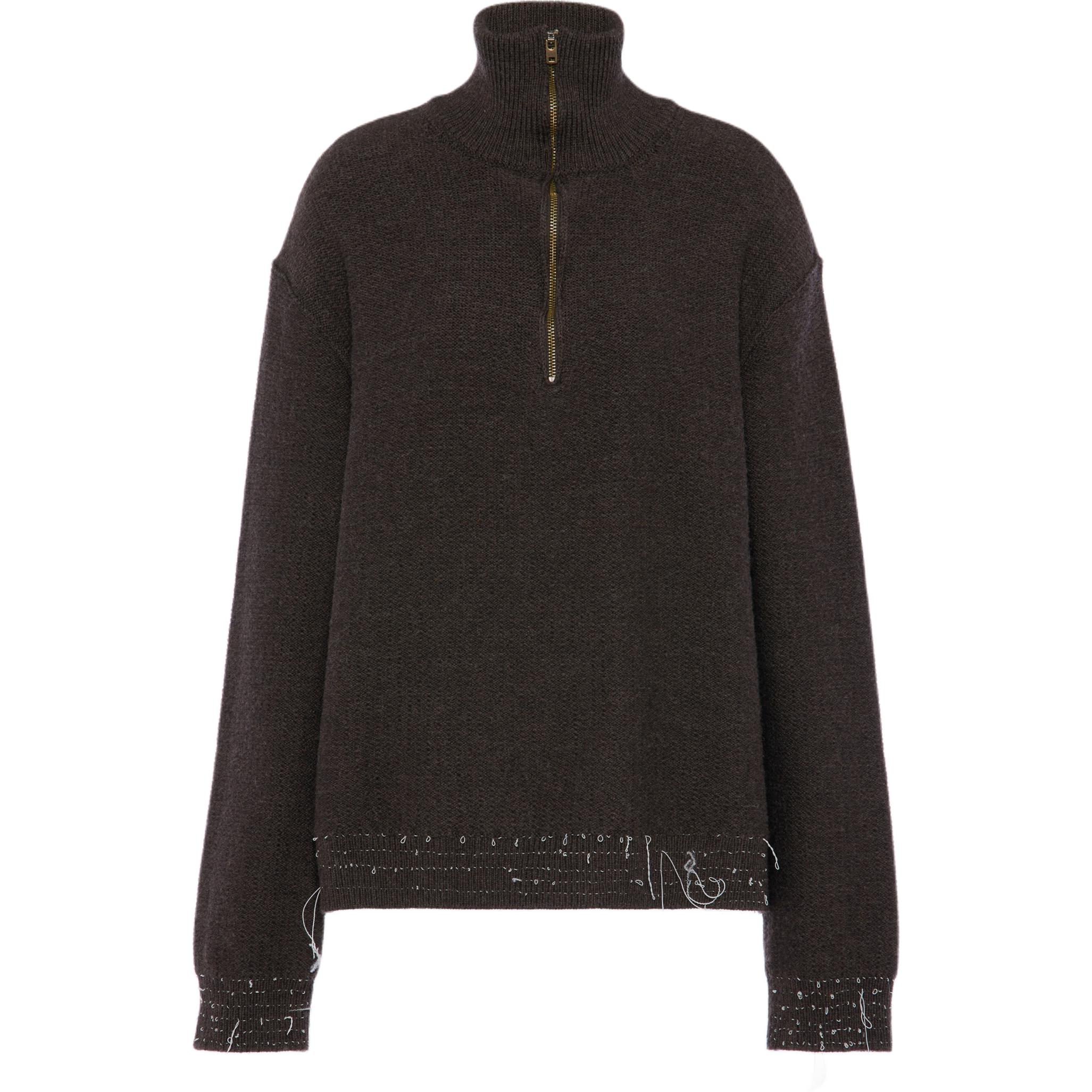 Женский свитер Maison Margiela Half-Zip (серый)