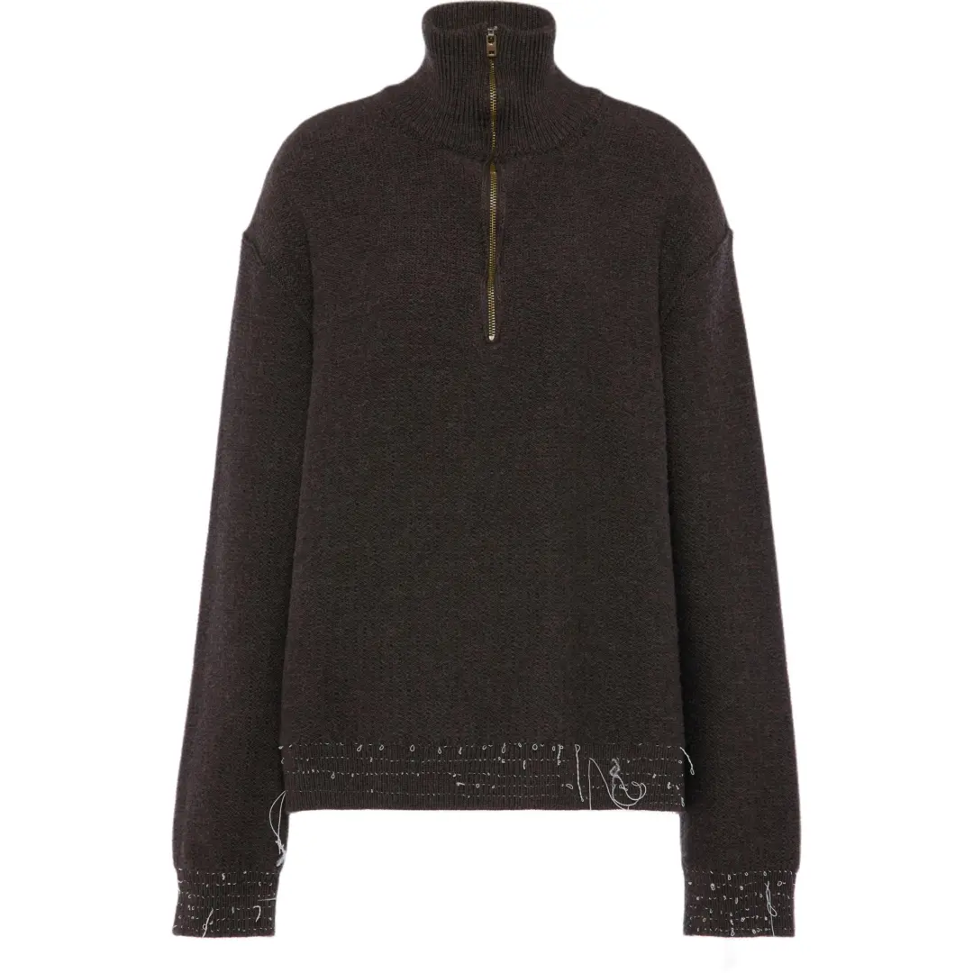 Maison Margiela wool zip sweater