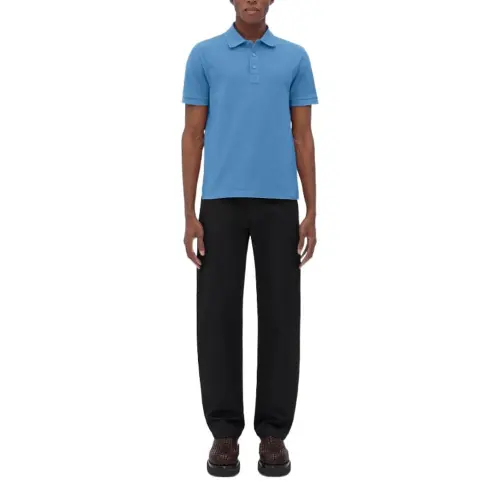 Bottega Veneta FW22 Polo Shirt Men's Blue