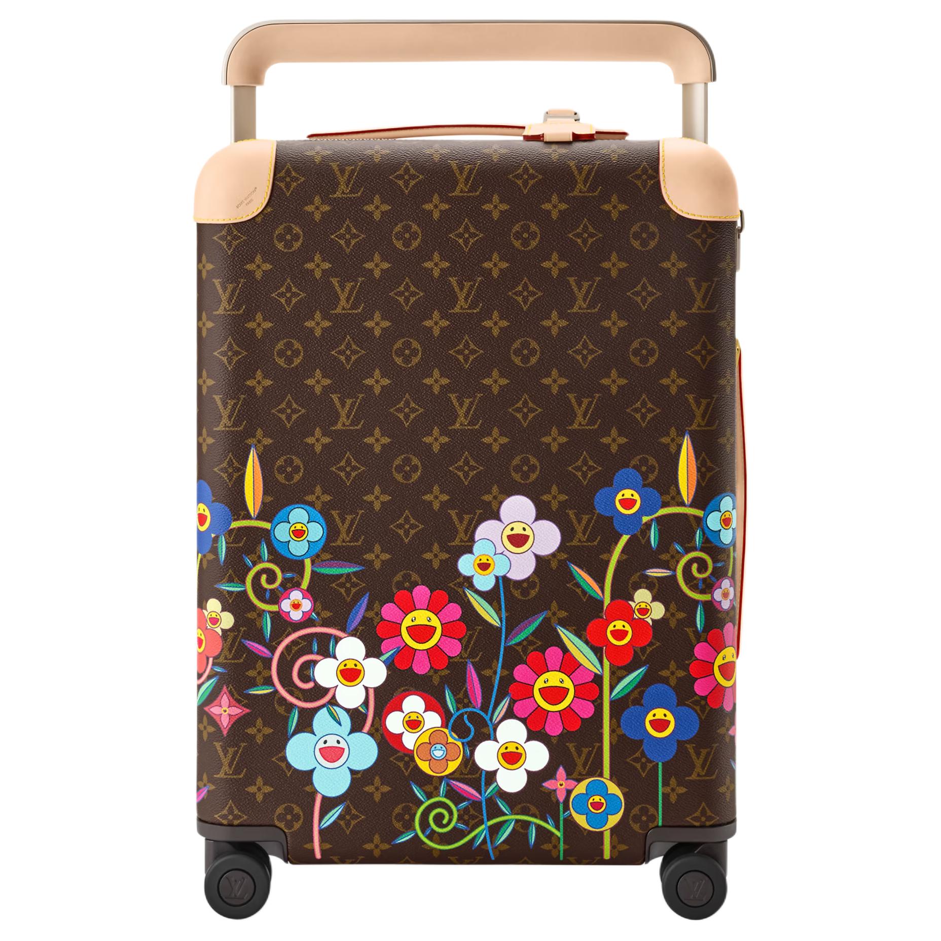 Чемодан Louis Vuitton x Takashi Murakami Horizon 55 (коричневый)