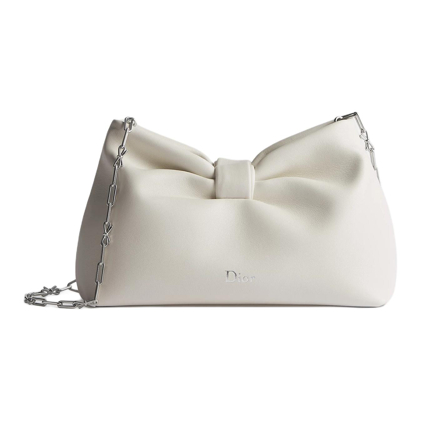 Женская сумка Dior Bow (молочная)