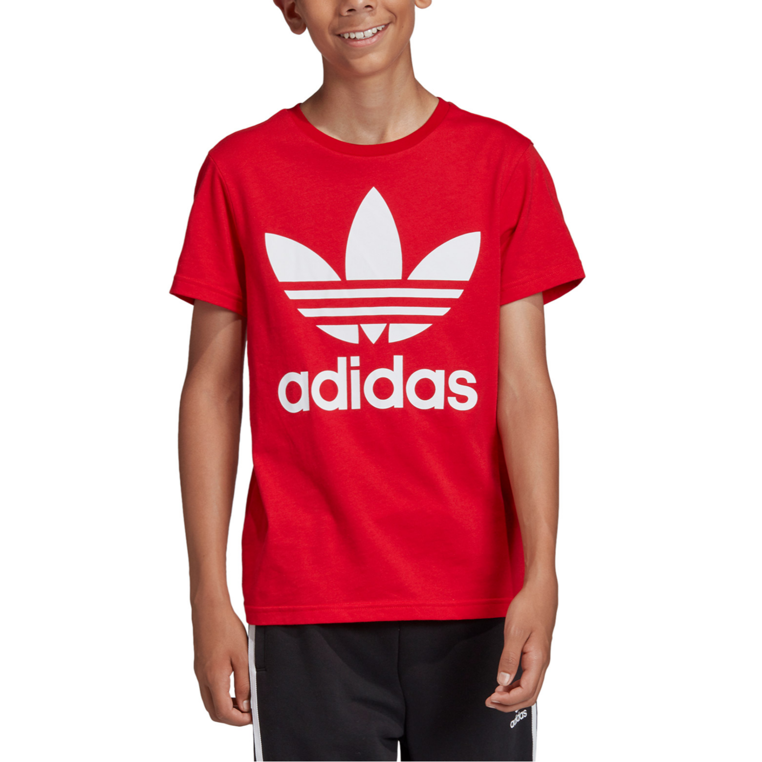Футболка adidas originals TrefoilTlogo (красный) — фото 4