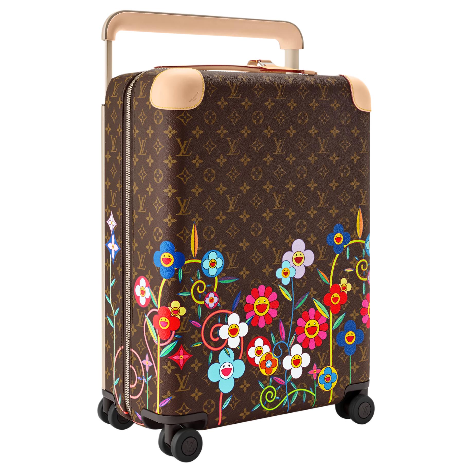 Чемодан Louis Vuitton x Takashi Murakami Horizon 55 (коричневый) — фото 2