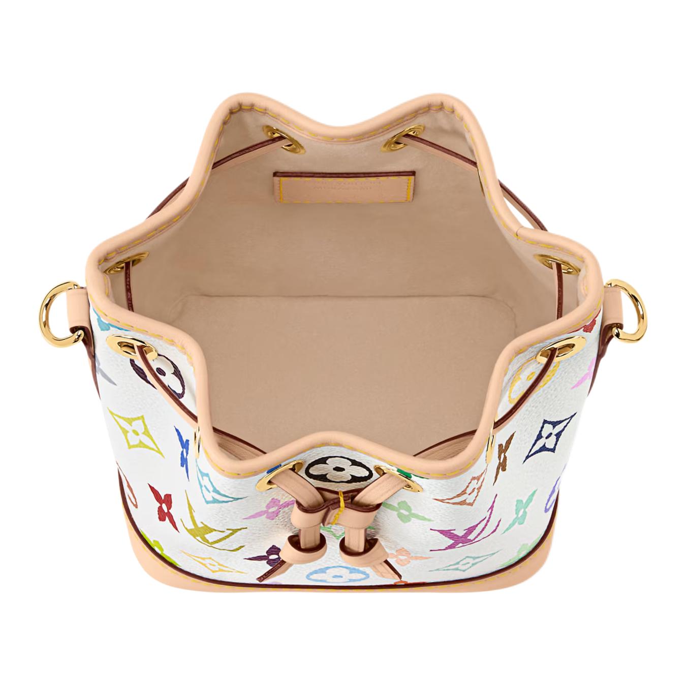 Женская сумка Louis Vuitton LOUIS VUITTON x Takashi Murakami (бело-коричневая) — фото 4