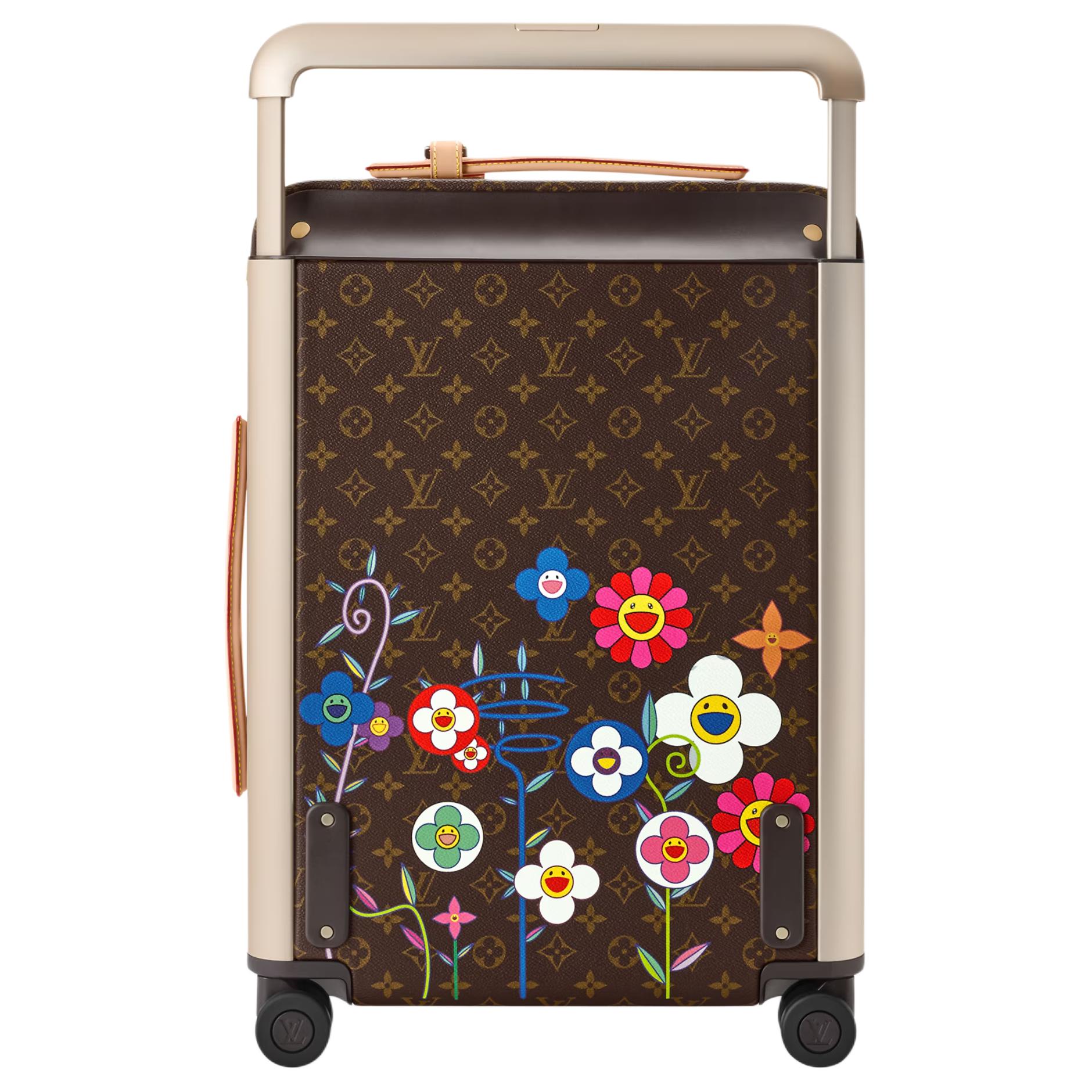 Чемодан Louis Vuitton x Takashi Murakami Horizon 55 (коричневый) — фото 4