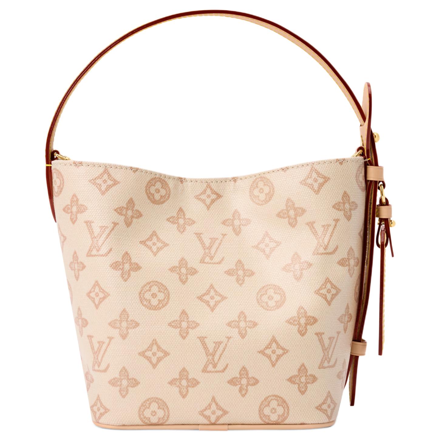Женская сумка Louis Vuitton All In BB (бежевая) — фото 4