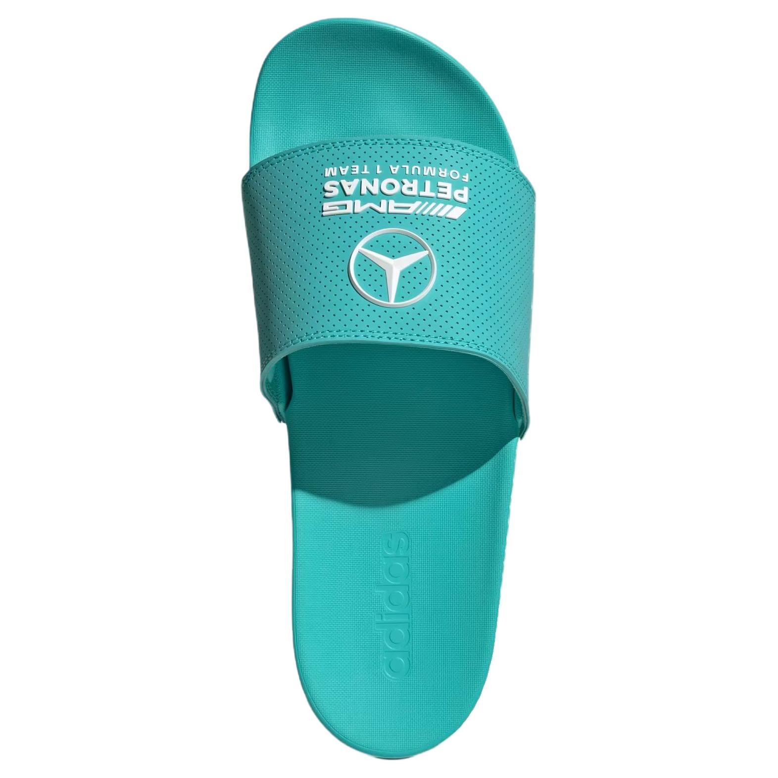Шлепанцы adidas Adilette Comfort AMG PETRONAS FORMULA 1 TEAM MER (зеленые) — Зелёный — фото 5