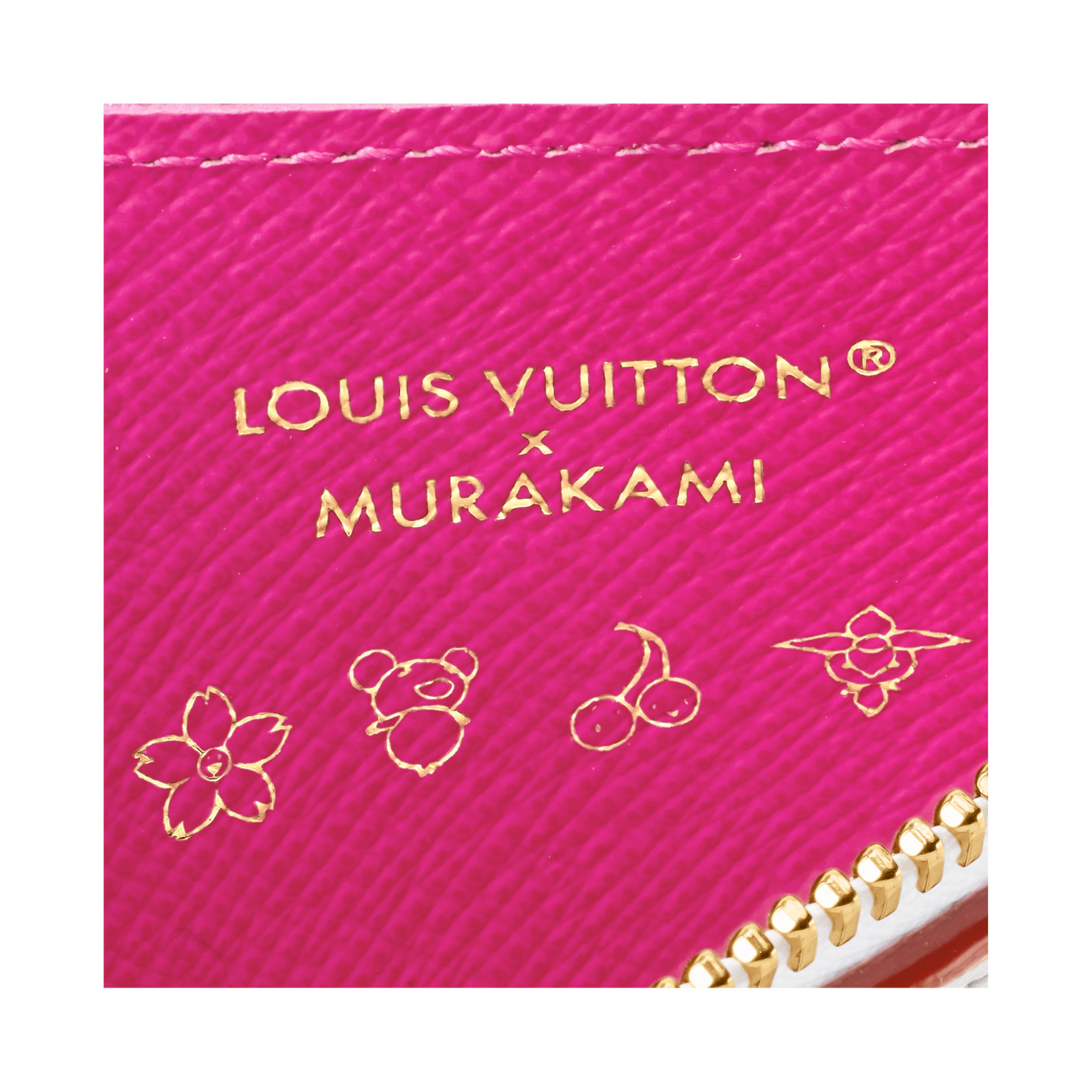 Женский кошелек Louis Vuitton LOUIS VUITTON x Takashi Murakami Romy (белый с принтом) — фото 5