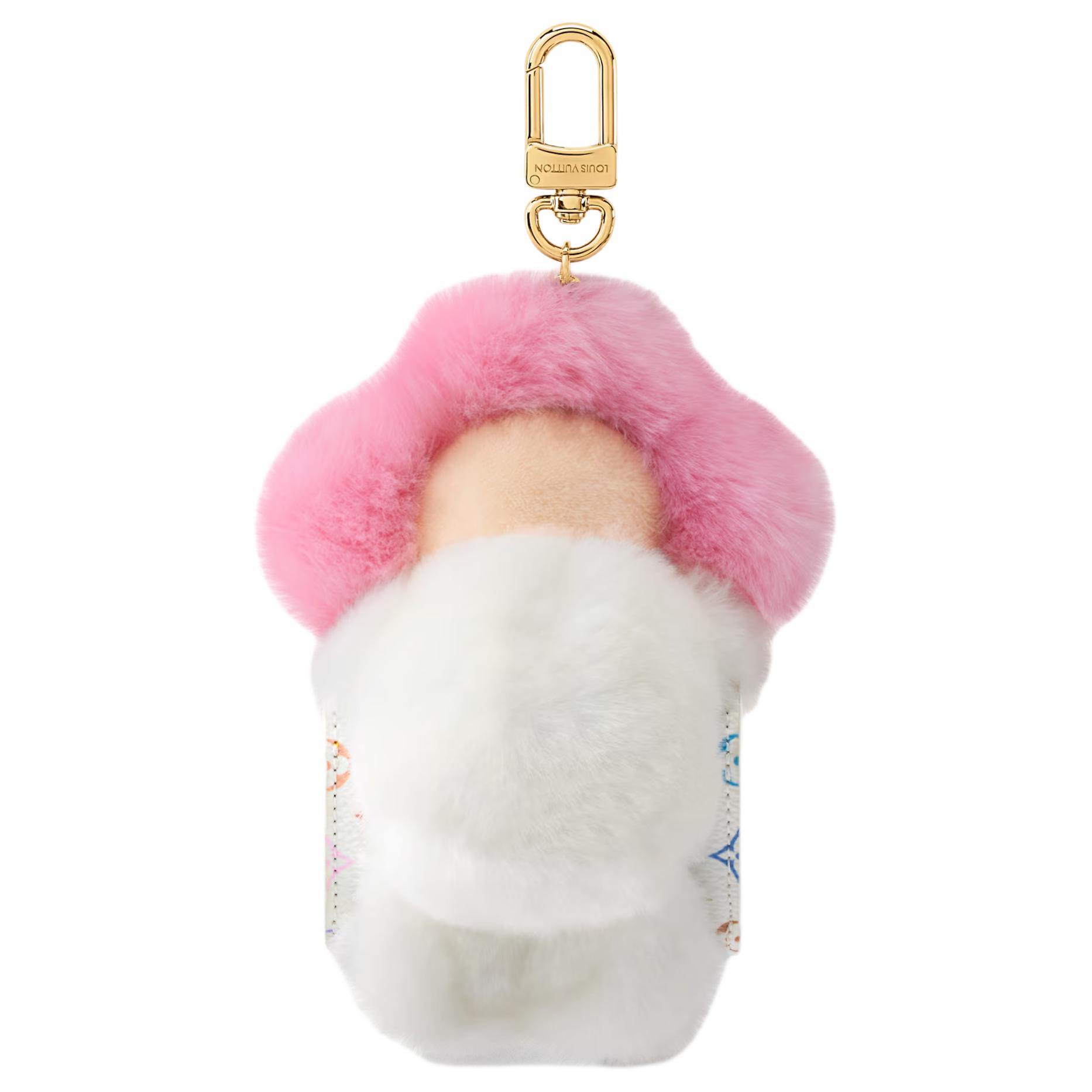 Женская подвеска Louis Vuitton x Takashi Murakami (розово-белая) — фото 2