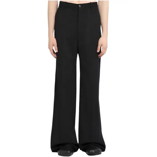 Balenciaga Casual Pants Regular Men's Black