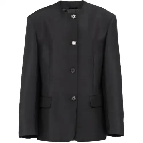 PRADA Business Suits Women's Black Crew Neck Moderate Other