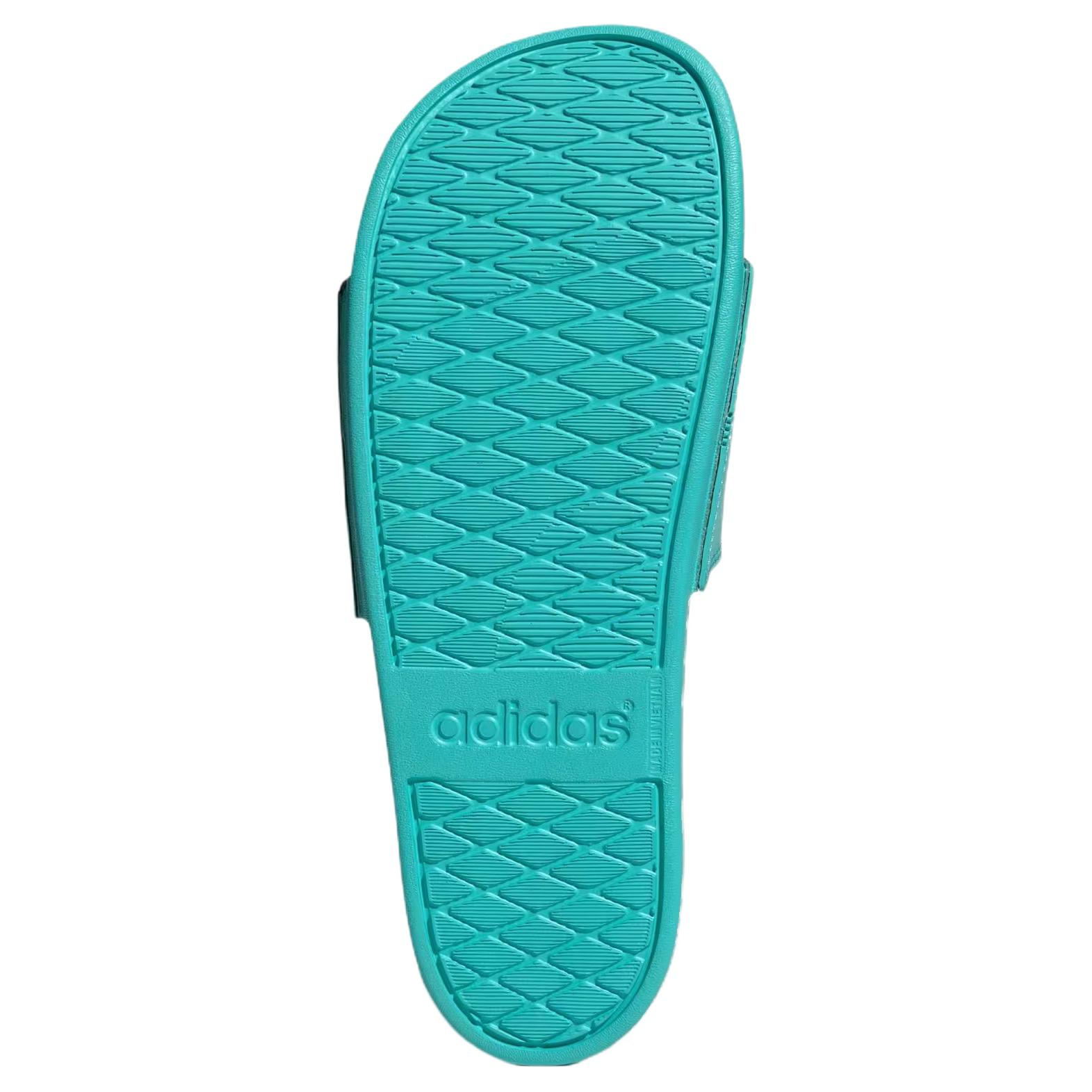 Шлепанцы adidas Adilette Comfort AMG PETRONAS FORMULA 1 TEAM MER (зеленые) — Зелёный — фото 6