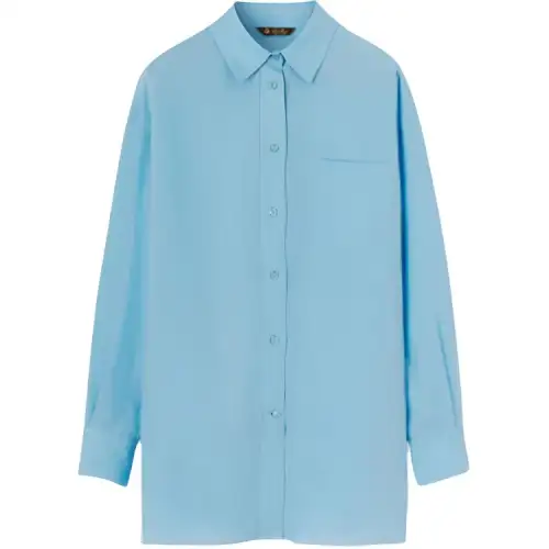 Loro Piana Shirts Women's Blue Moderate