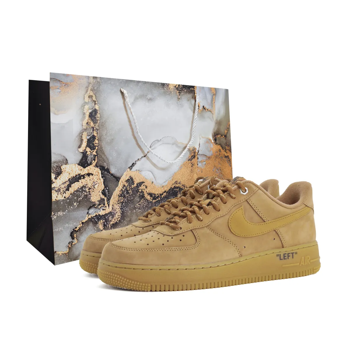 Nike Air Force 1 Slip Resistant Abrasion Resistant Slip Resistant Abrasion Resistant Low top Skateboard Shoes Unisex