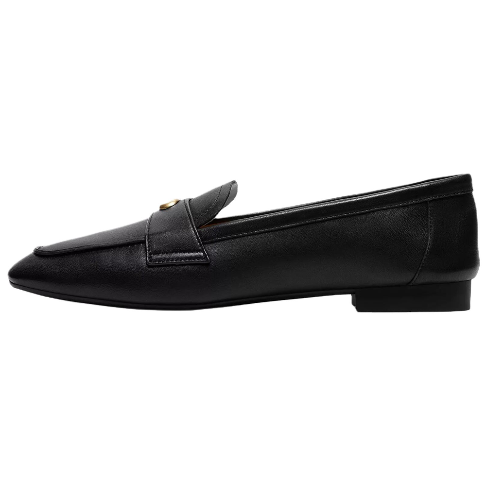 COACH Sculpted C Leather Casual Shoes Women's Black