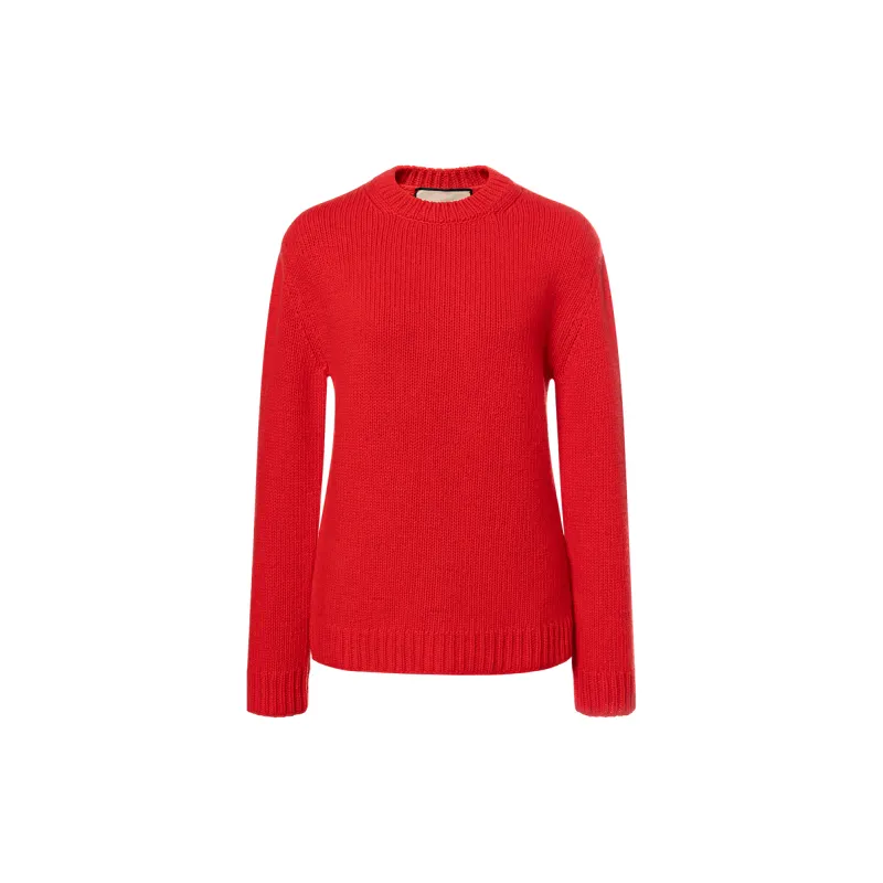 GUCCI Logo Intarsia Knitted Sweater