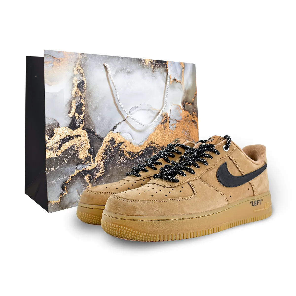 Nike Air Force 1 Slip Resistant Abrasion Resistant Slip Resistant Abrasion Resistant Low top Skateboard Shoes Unisex