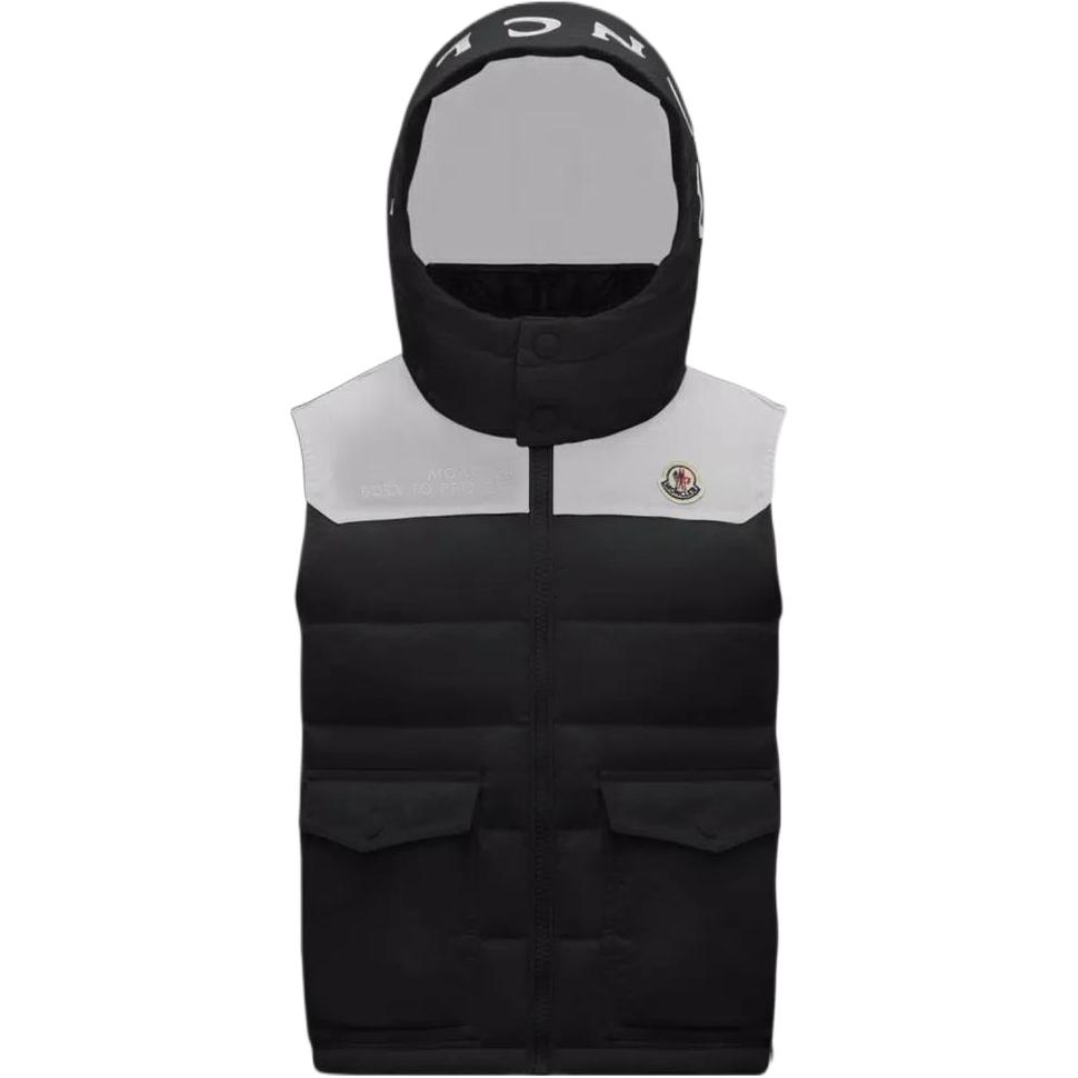 Мужской жилет Moncler (черно-белый)