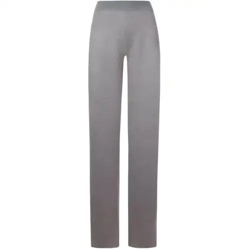 Loro Piana Knitted Sweatpants Women's Gray Moderate Other